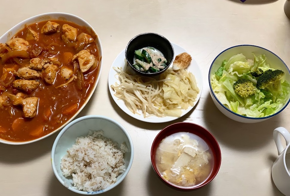 鶏むね煮のトマト煮