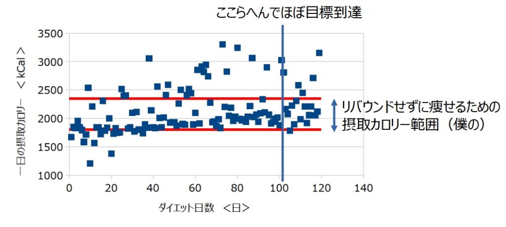 摂取カロリー変化