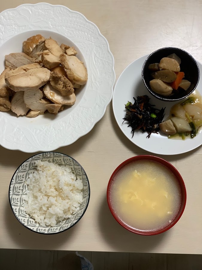 鶏むね肉のポン酢煮