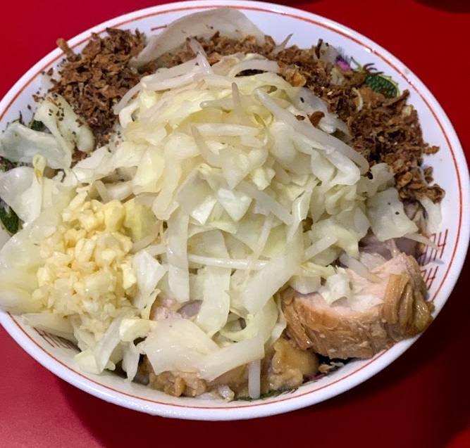 ラーメン二郎札幌の汁なし１