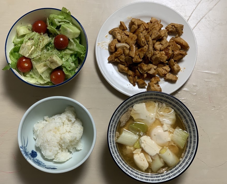 鶏むね肉のウスターソース炒め